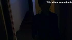 Flasher caught in a company warehouse