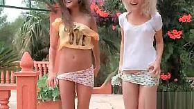 Tow Skinny Babes Tease Us With Their Sexy Bodies