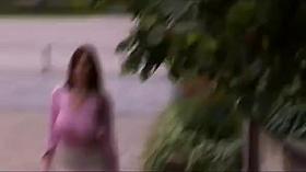 beautiful braless big titted brunette