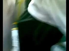 Encoxada 241: she eating an ice cream while rubbing her arse