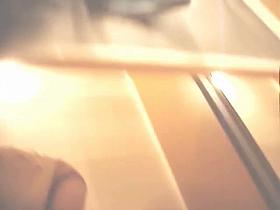 Real sexy peek up of well shaped dressing room girl