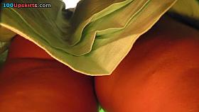 Cellulites arse up petticoat of juvenile cutie