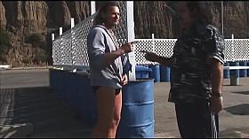 Cute Latina Babe Fucks Around In The Car