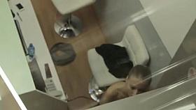 Saleswoman behind the counter