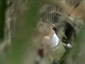 Student spying an older couple's sex