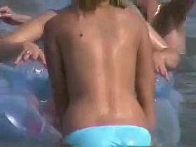 Beach tits voyeur
