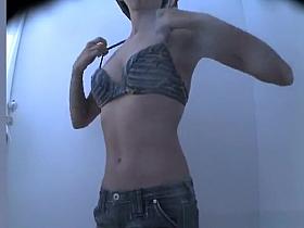 Nice small and round tits and landing strip