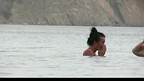 They love sunbathing naked on the wild beach