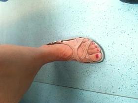 Hidden cam mature feet