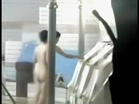 Asian girls naked in the pool hidden cam video