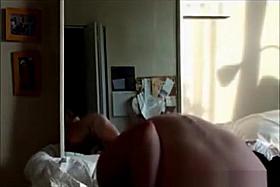 Mirror sexy girl masturbation