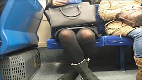 Crossed Ankles Upskirt