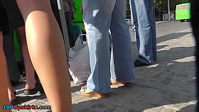 Super hot girlfriend upskirt