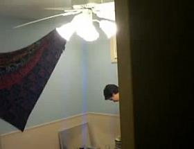 Hidden Camera - dressing in bedroom