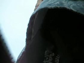 Summer jeans skirt provided with girls hot upskirt