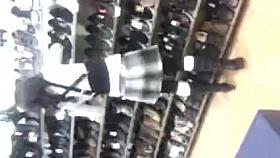 nice girl in shoestore