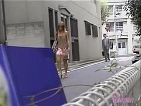 Tanned Japanese sexy princess gets caught of her guard by some sharking fellow