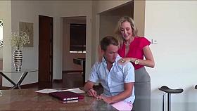 MILF Cory voyeurs on teens having sex