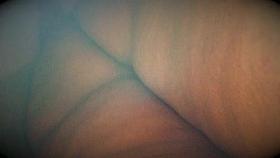 Winter upskirt bbw black lady no panties in grocery store