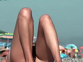 Zooming in on a nicely trimmed pussy