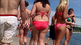Candid Beach Bikini Butt Ass West Michigan Booty Go Fish