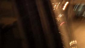 Girl bares off her candid ass pissing on the night road