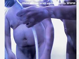 Couple caught in shower cabin