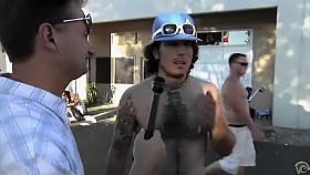 Let the train passengers see our butts!