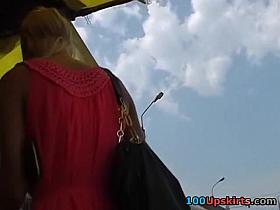 Cutie next door upskirts panty