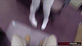 Big tits Latina goes in Shawns store and wants to sell stolen phones