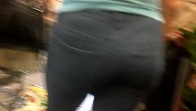 Milf waiting in line.