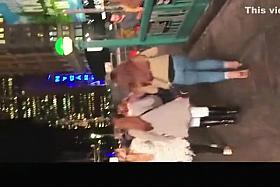 Big ass teen in tight jeans pants