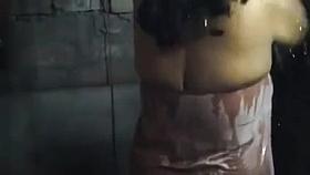 Stupid Bangla desi Boy recoding NOT his own mother's bath