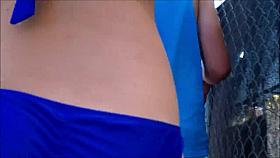 Candid Beach Bikini Butt Ass West Michigan Booty RWB