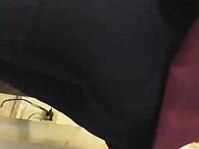 Candid teen booty in spandex.