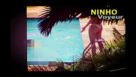 Hot Neighbor swimming