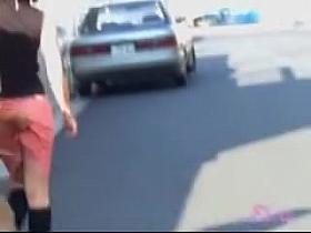 Outside sharking encounter with some very attractive pretty bitch