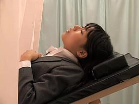 Taki's horny twat is fingered by japanese doctor in sex film