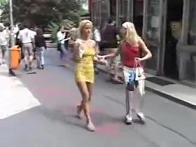 Cynthia Paul nude in public