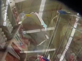 Ass gets revealed while she walks