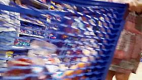 Hot mamma in tight washed out jeans