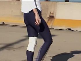 Candid voyeur girl at shot the sports competitions 08zh