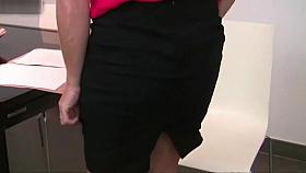 Office grannies in pantyhose need to get off