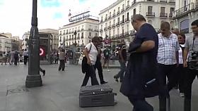 Petite Spanish slut public disgrace