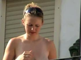 An amazing spy cam shot of some big juicy melons