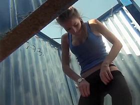 View hidden camera in changing cabins