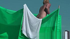 Amateur public nudist beach voyeur vid