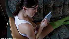 The best free down blouse video of some great tits