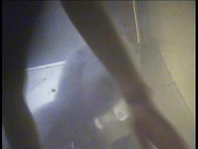 Girl in dressing room exciting scenes of nude body flashing