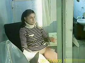 Secret camera footage of patient getting a pap smear